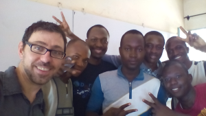 A selfie with the students
